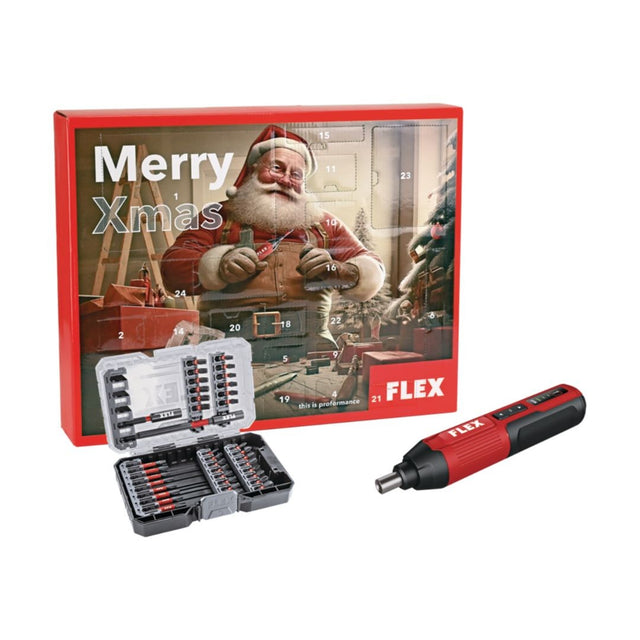 FLEX 4V Κατσαβίδι σε χριστουγεννιάτικο ημερολόγιο SD 5-300 4.0, 5Nm + DB42 ME 39 μύτες