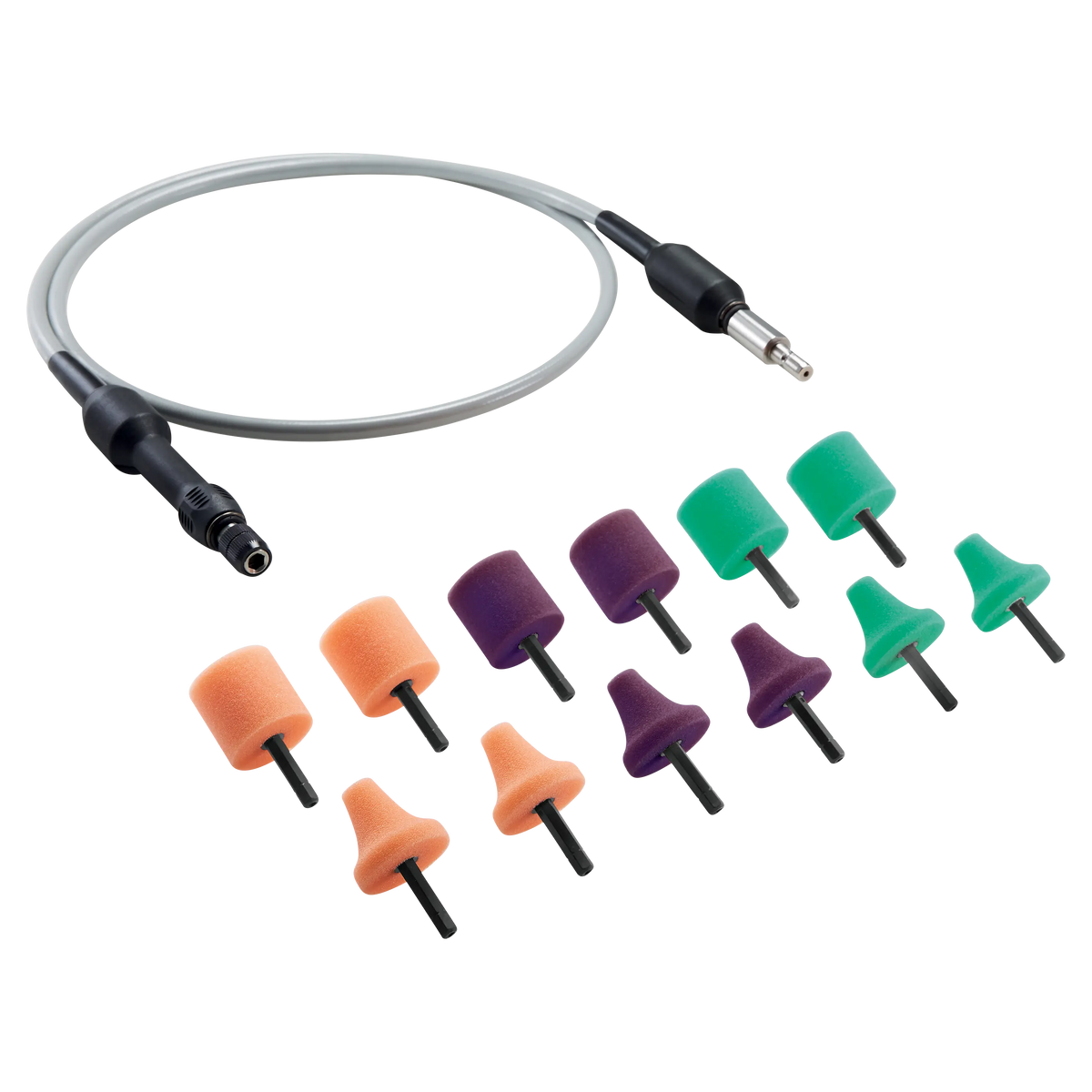FLEX Άξονας για αλοιφαδόρο εύκαμπτος FS-140-C-Set Σετ με 6+6 σφουγγαράκια