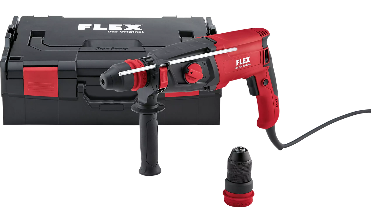 FLEX Πιστολέτο περιστροφικό 800W, CHE-2-28-R, SDS PLUS, 2,7J +βαλίτσα