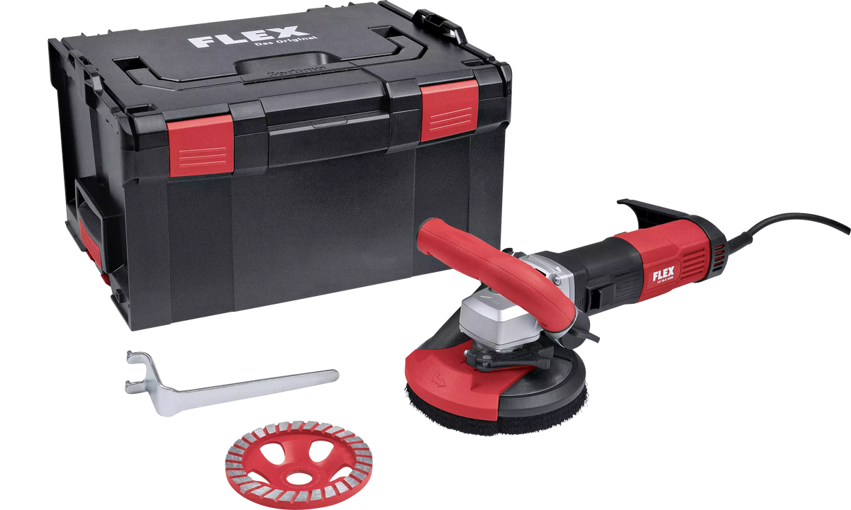FLEX Τριβείο μπετόν 1.600W, LD-16-8-125-R-Kit-TurboJet-II +βαλίτσα