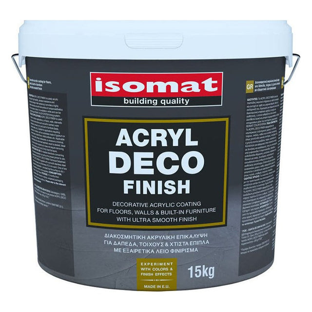 Isomat ACRYL-DECO FINISH Ακρυλική επικάλυψη Λευκό 15 kg