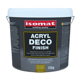 Isomat ACRYL-DECO FINISH Ακρυλική επικάλυψη Λευκό 15 kg