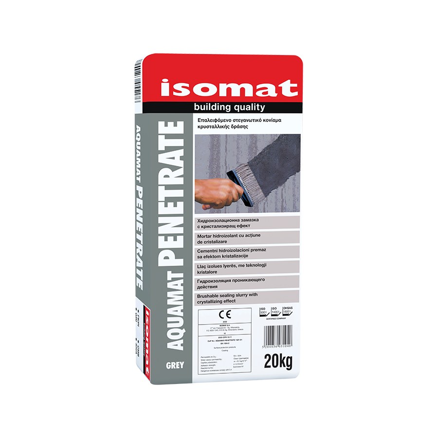 Isomat AQUAMAT-PENETRATE Γκρι Τσιμεντοειδές στεγανωτικό