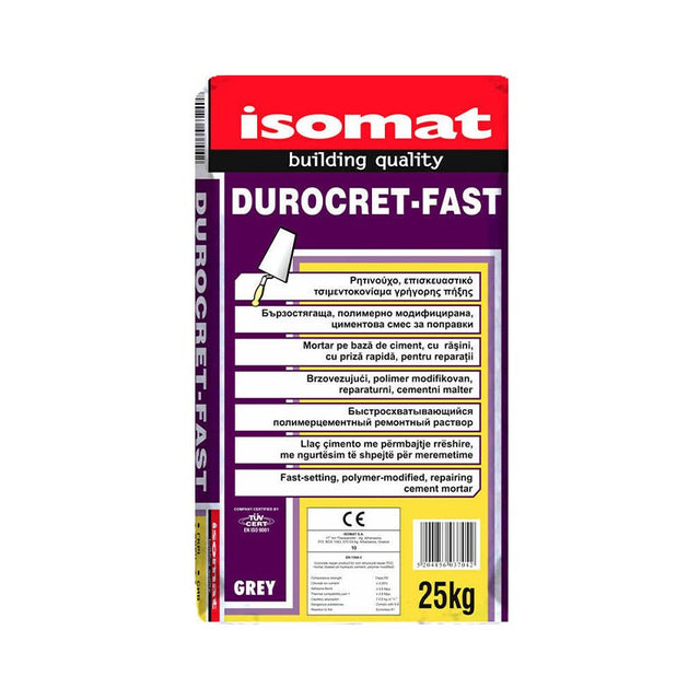 Isomat DUROCRET-FAST Γκρι Επισκευαστικό κονίαμα