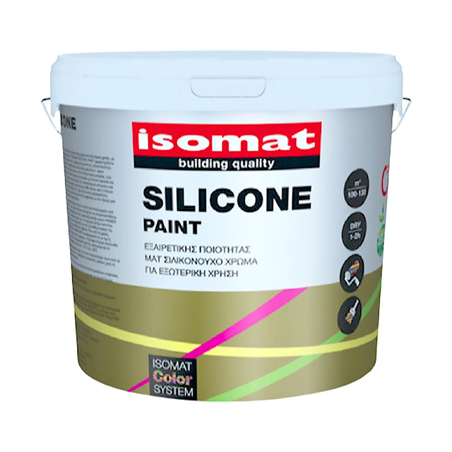Isomat Silicone Paint Χρώμα Για Εξωτερική Χρήση