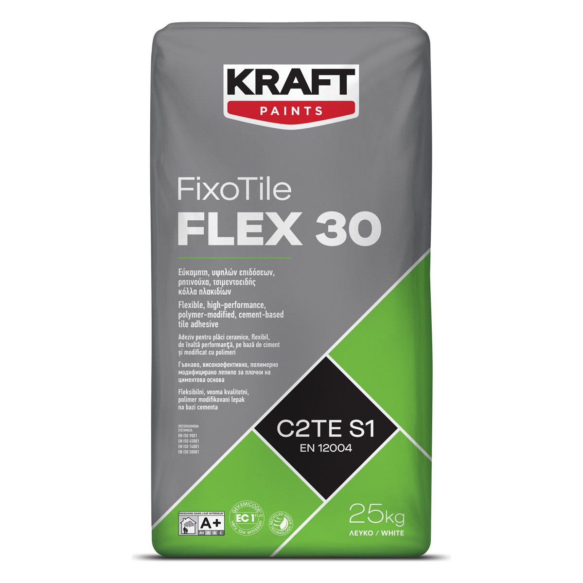 Kraft FIXOTILE FLEX 30 Κόλλα πλακιδίων λευκή