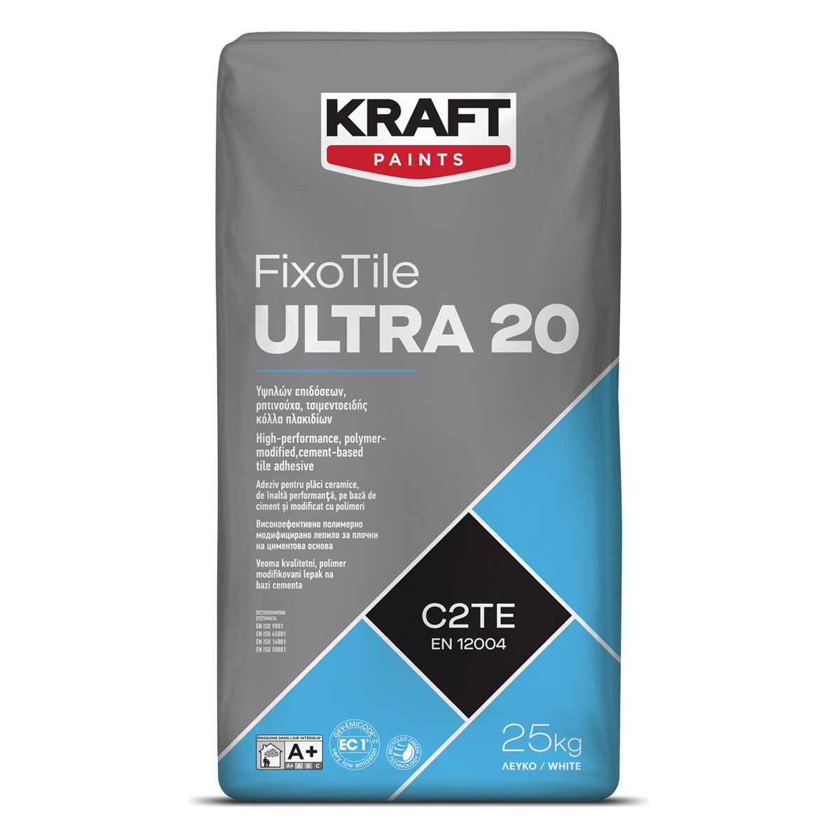 Kraft FIXOTILE ULTRA 20 Κόλλα πλακιδίων λευκή