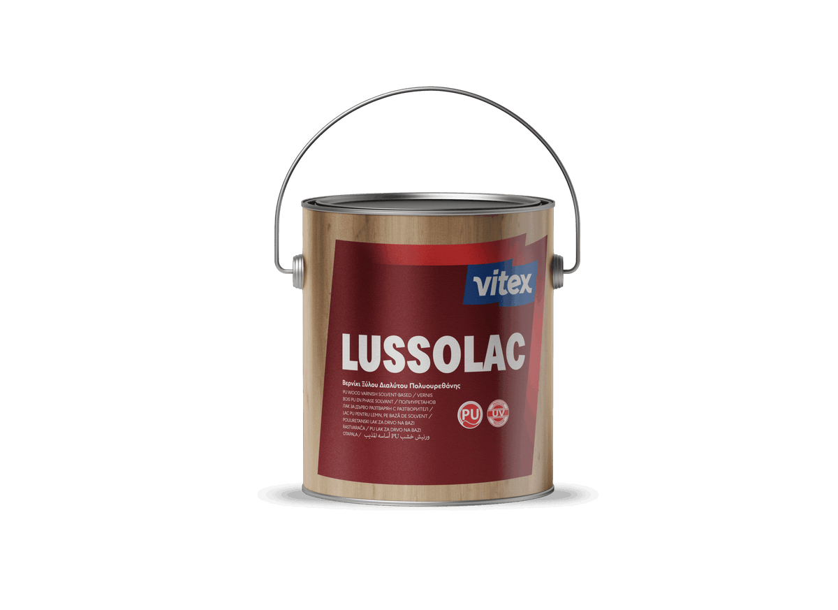 LUSSOLAC GLOSS Άχρωμο Βερνίκι Διαλύτου Ξύλου