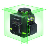 Αλφάδι laser METRICA 3D Green Mini με τα τρία πράσινα επίπεδα laser 360°