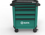 Εργαλειοφόρος SATA ST95112G, μπροστινή όψη από ψηλά με τις θήκες της επιφάνειας εργασίας