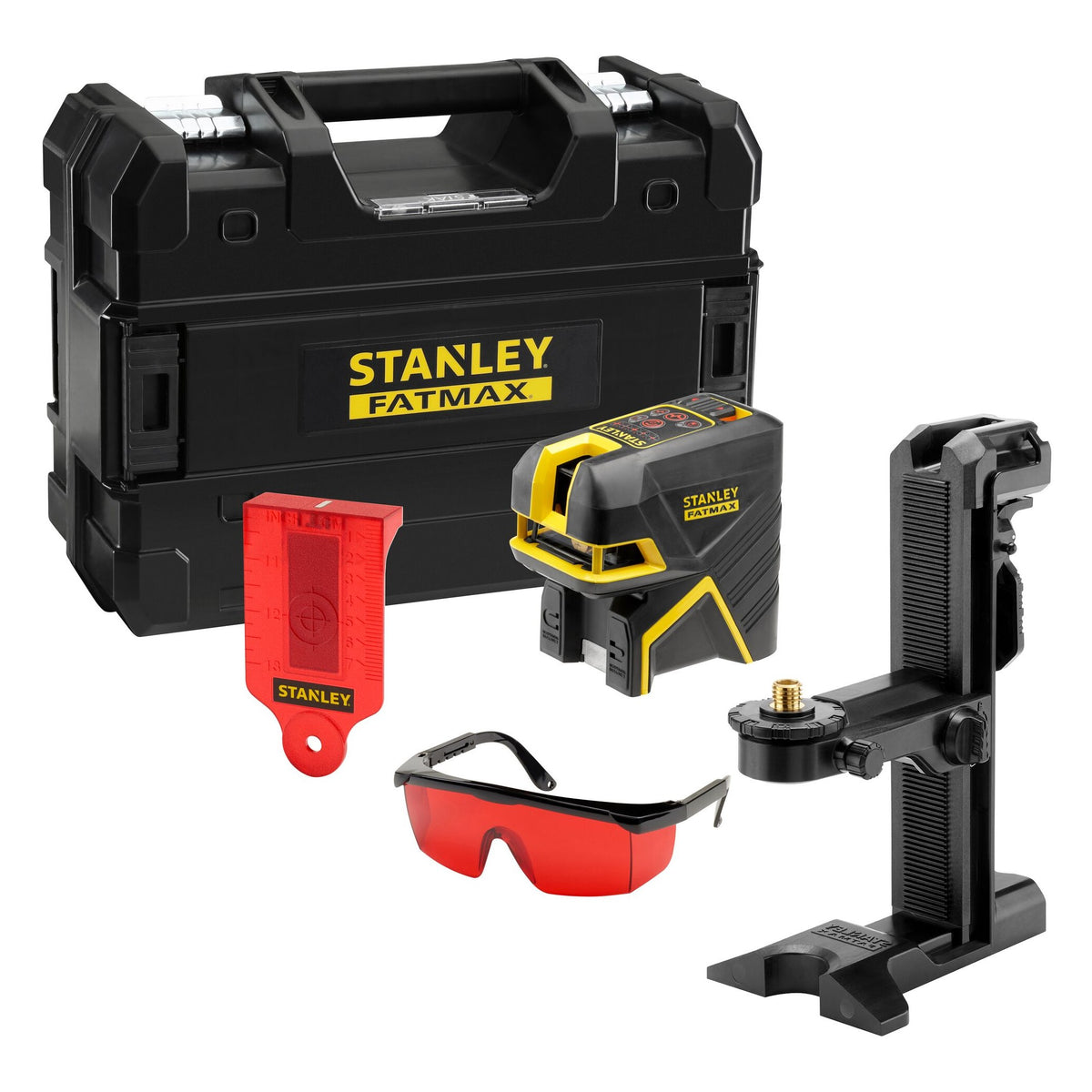 Σετ Stanley FatMax FMHT1-77414 με θήκη μεταφοράς, αλφάδι laser, βάση στήριξης, κάρτα στόχου και γυαλιά
