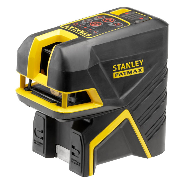 Αλφάδι laser Stanley FatMax FMHT1-77414 σταυρού και 2 σημείων με κόκκινη δέσμη, πλάγια όψη
