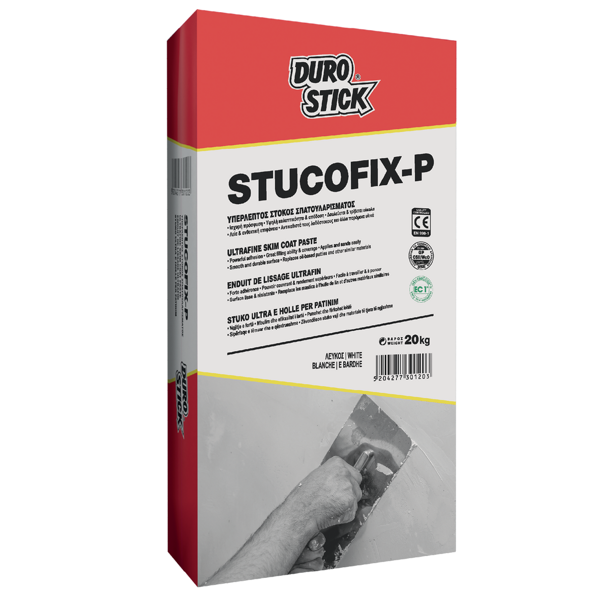 Stucofix-P Υπέρλεπτος Στόκος Σπατουλαρίσματος