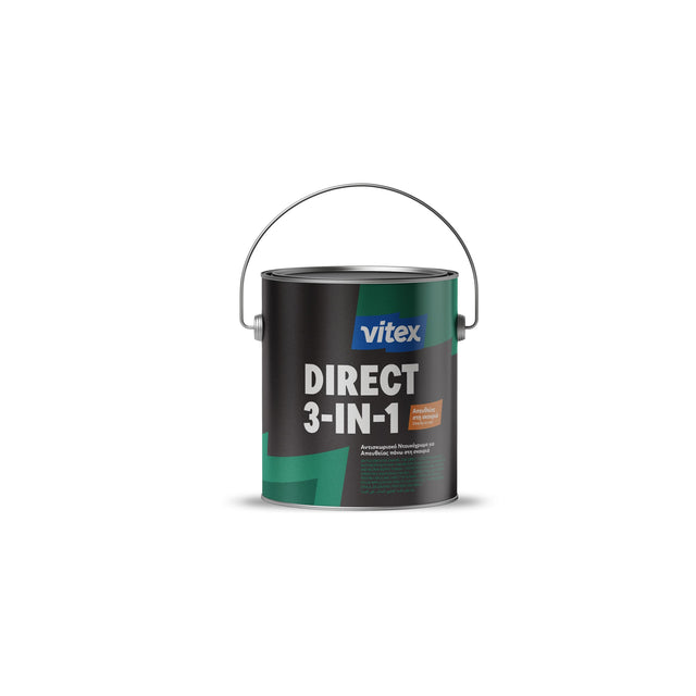 Vitex DIRECT 3 IN 1 Γυαλιστερό αντισκωριακό ντουκόχρωμα μετάλλων
