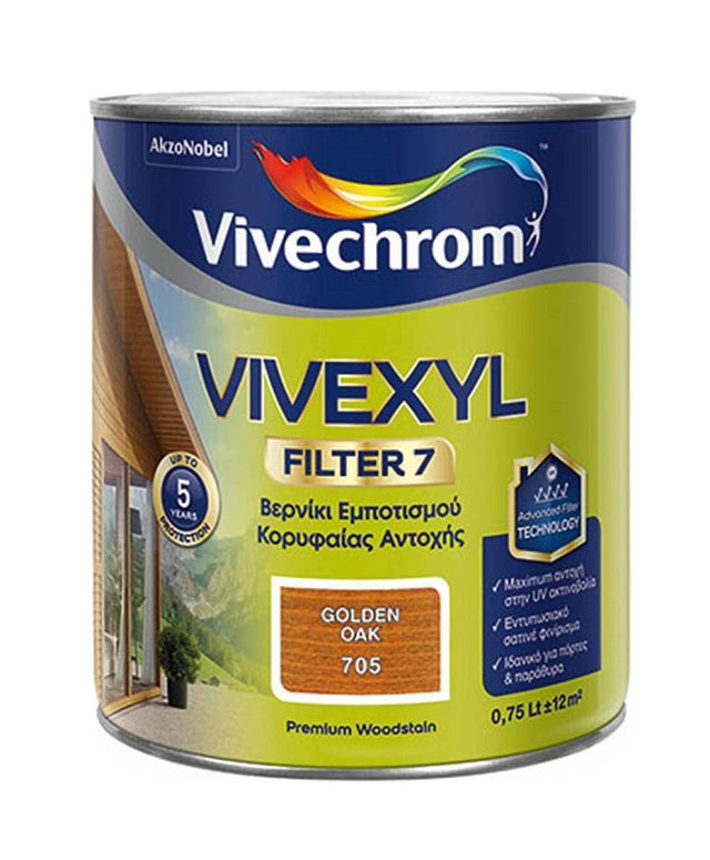VIVEXYL FILTER 7 Βερνίκι Εμποτισμού Ξύλου Vivechrom