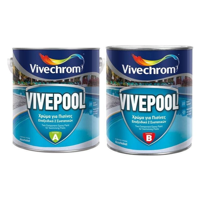 Vivechrom VIVEPOOL Χρώμα πισίνας Μπλε θάλασσας 3 lt (συστατικό Α)
