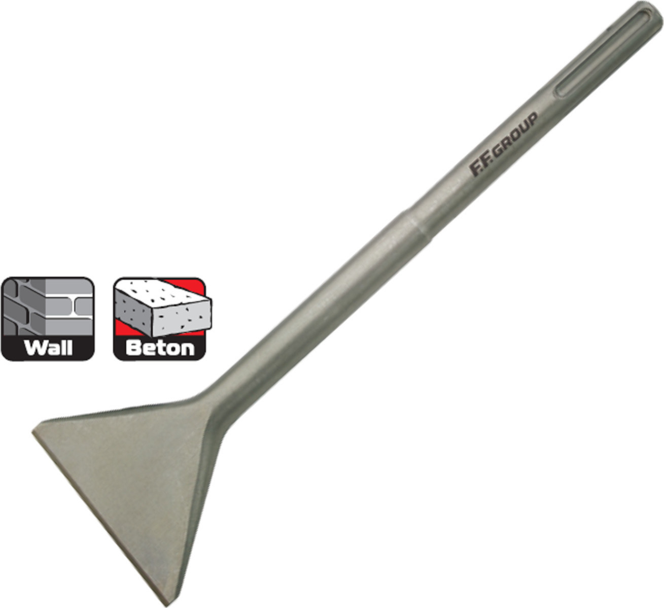 F.F. Group 45014 Καλέμι με Υποδοχή SDS Max 115x350mm