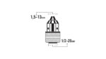 ΤΣΟΚ ΓΡΑΝΑΖΩΤΟ ΜΕ ΚΛΕΙΔΙ 13mm (1/2-20UNF) FF GROUP (45932) - Image 3