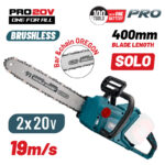 BORMANN Pro BBP4500 Αλυσοπρίονο Brushless 20V+20V, SOLO