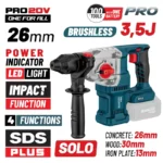 Bormann Pro BBP5315 Σκαπτικό Πιστολέτο Μπαταρίας Brushless 20V Solo με Υποδοχή SDS Plus