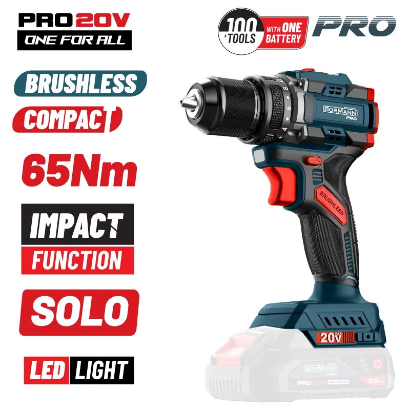 Bormann Pro BBP5400 Κρουστικό Δραπανοκατσάβιδο Μπαταρίας Solo Brushless 20V